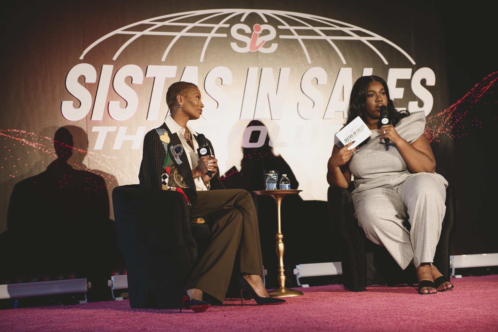 Eva Marcille in the closing keynote conversation on the Sistas in Sales: The Evolution stage