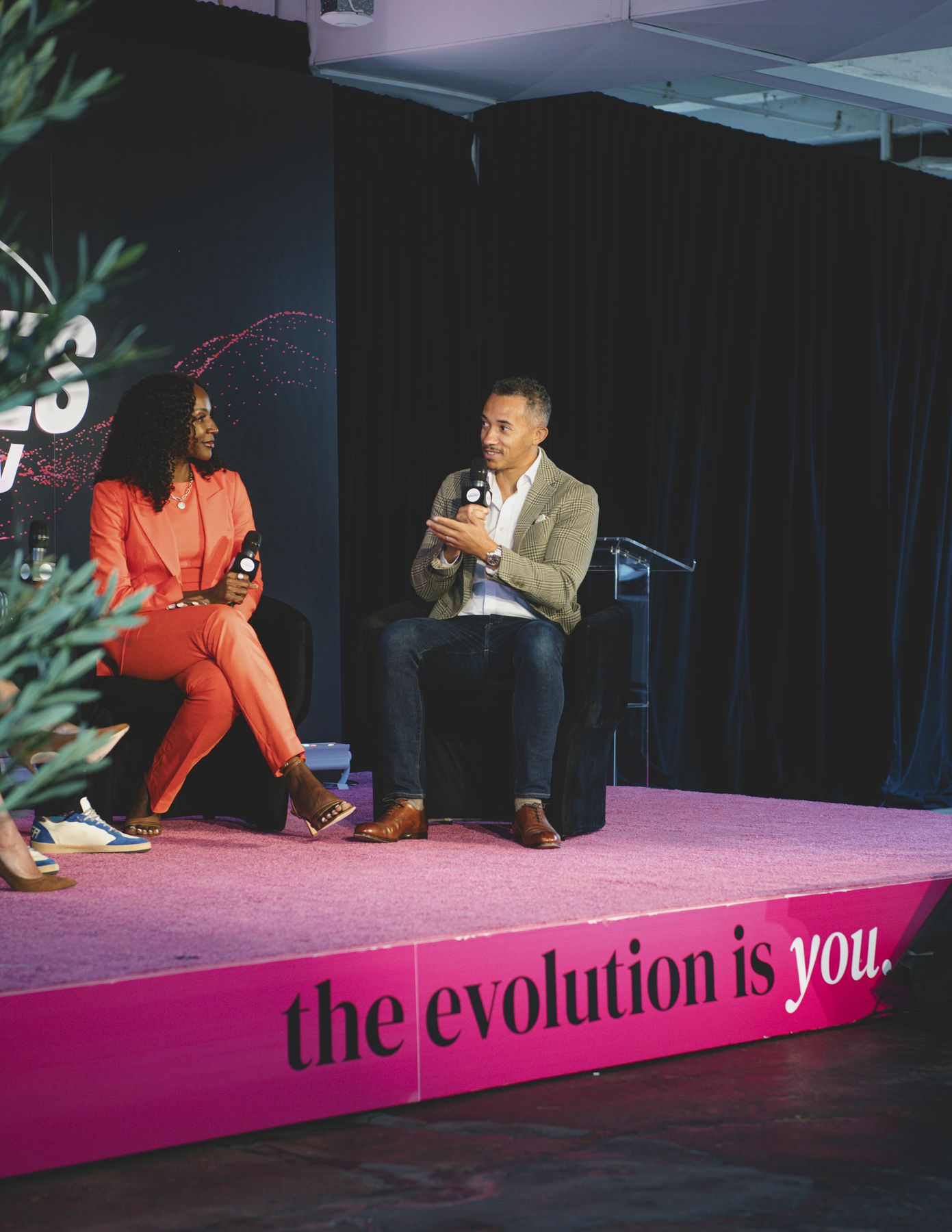 Speakers on the Frontier stage during 'The Evolution'