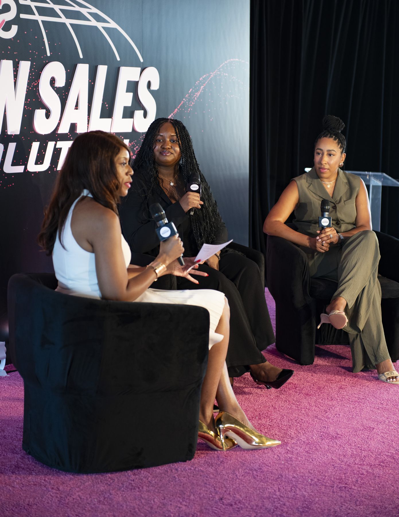 Moment from the 'The Attention Economy' session on the Frontier stage