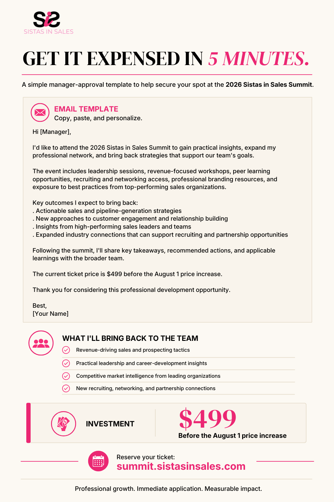 Manager approval template preview